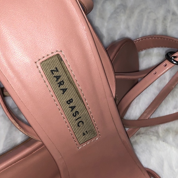 Zara Soft Pink Strappy Patent High-Heel - Picture 7 of 10